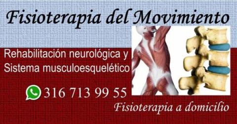 Fisioterapia del Movimiento Parkinson Guillain barré Trombosis Accidente cerebro vascular ACV Esclerosis múltiple Columna vertebral Sistema músculo esquelético Fracturas Masaje Rehabilitación neurológica Terapia física Fisioterapeutas a domicilio Bogotá E